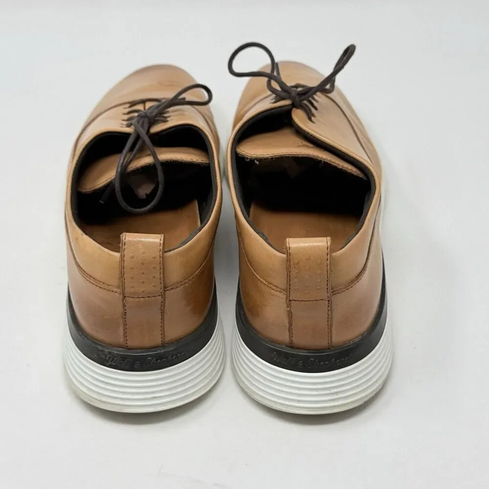 Wolf & Shepherd Crossover Longwing Oxford Shoes Mens 9.5 M Honey Brown Leather